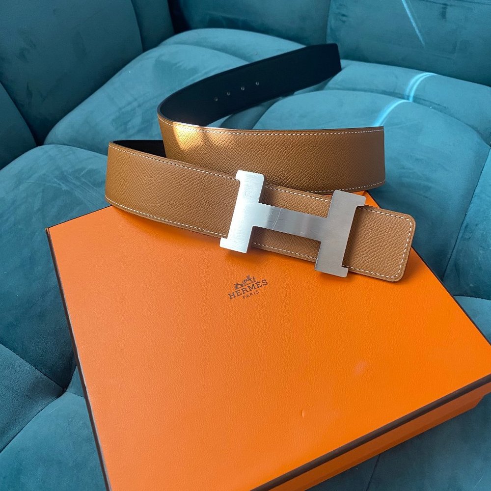 Reversible Hermes Belt and Buckle